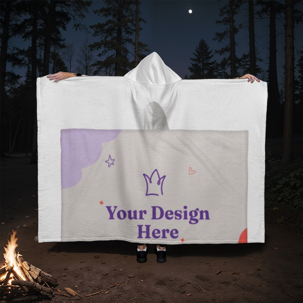 Premium Hooded Sherpa Fleece Blanket | Warm, Plush & Comfortable