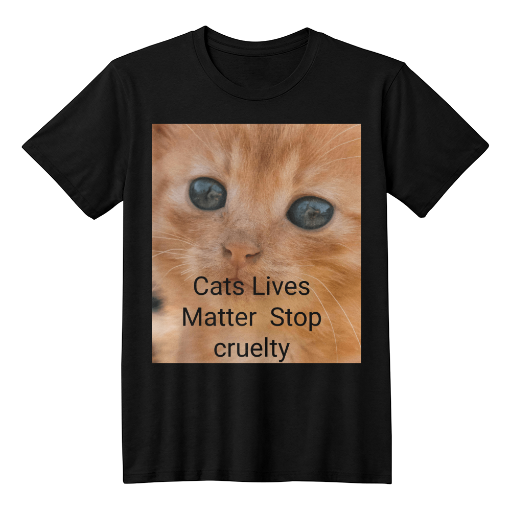 End Animal Cruelty Cat T-Shirt – Unisex Adult Graphic Tee