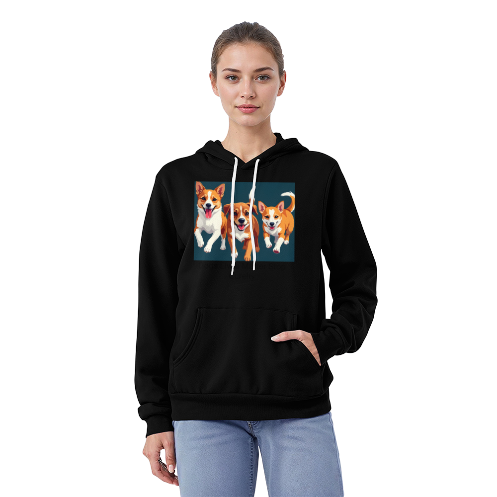 Dogs Lives Matter Unisex Hoodie – Front Print Anti-Cruelty Sweatshirt