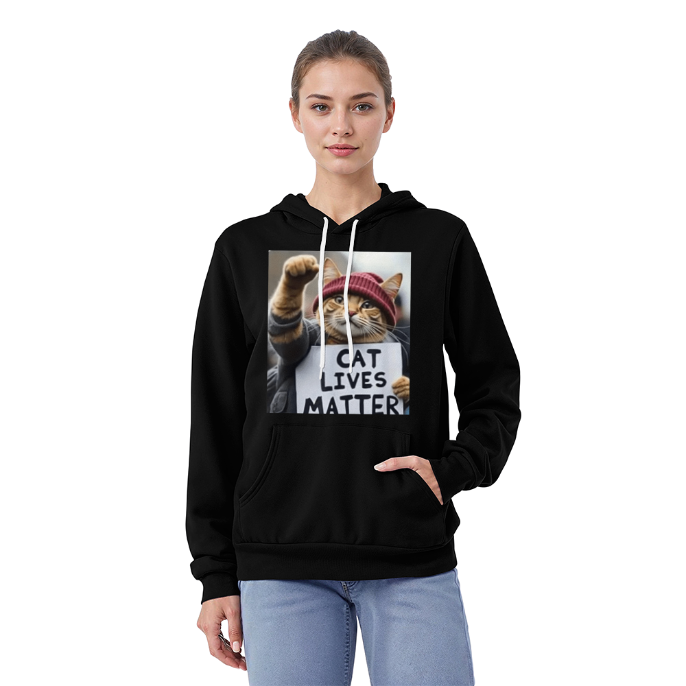 Unisex Cat Lives Really Matter Hoodie for Cat Lovers – Cozy Animal Lover Gift
