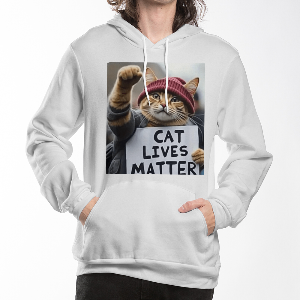 Unisex Cat Lives Really Matter Hoodie for Cat Lovers – Cozy Animal Lover Gift
