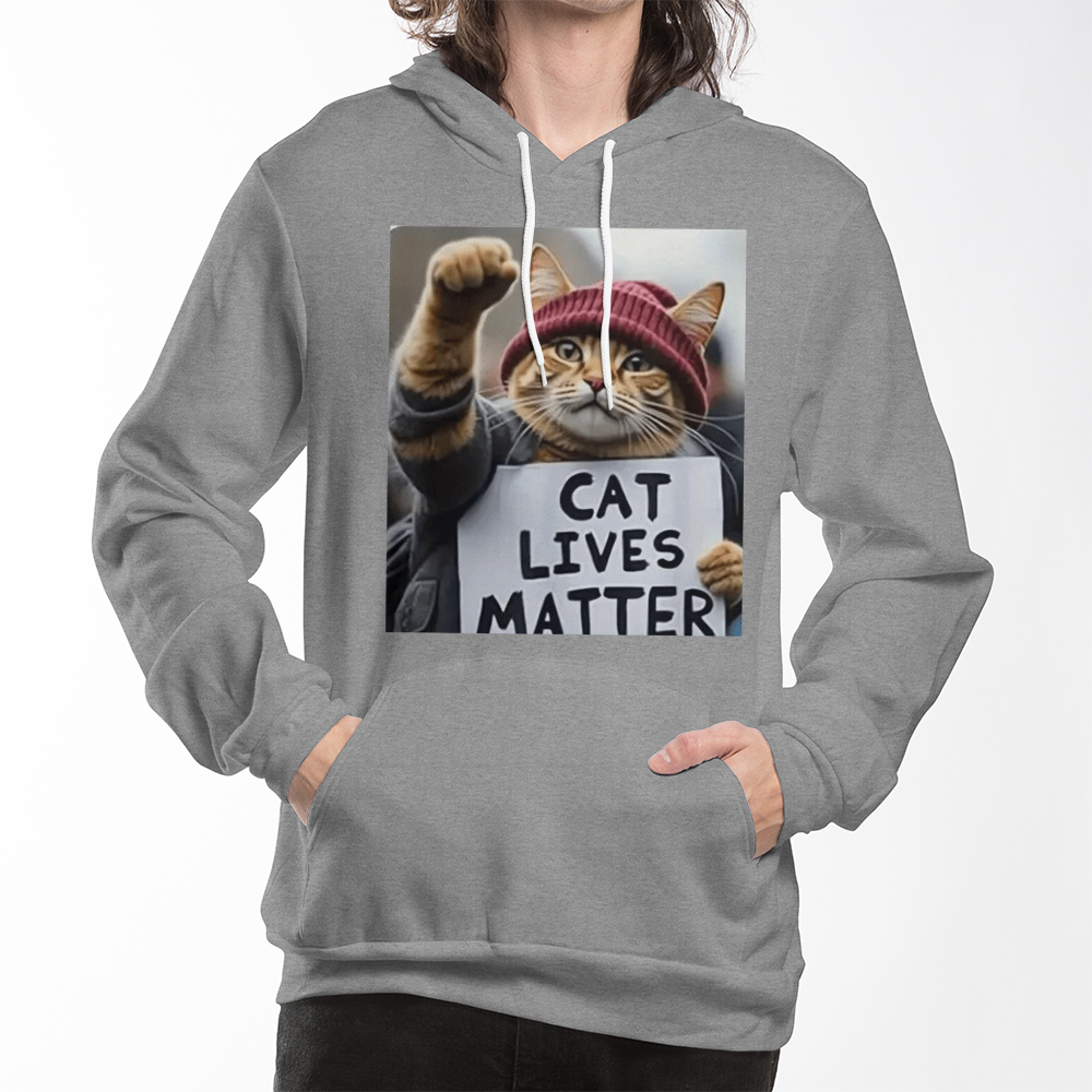 Unisex Cat Lives Really Matter Hoodie for Cat Lovers – Cozy Animal Lover Gift