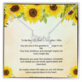 Scripted Love Necklace with Message Card for Mother, Daughter, or Wife