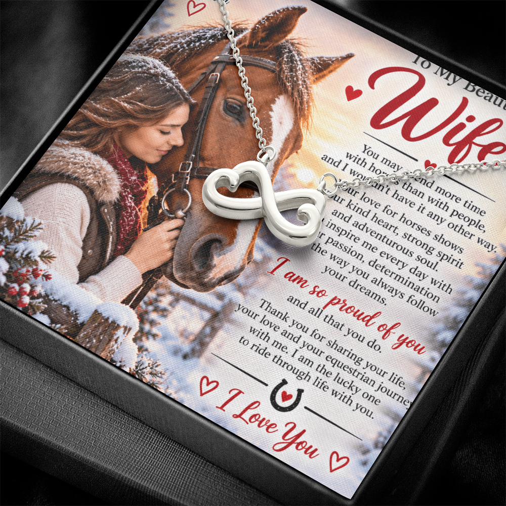 ndless Love Necklace – Romantic Equestrian Gift for Wife