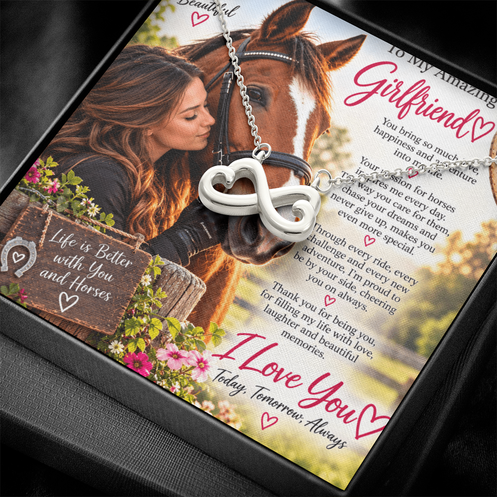 Girlfriend Gift Endless Love Necklace – Romantic Gift for Her