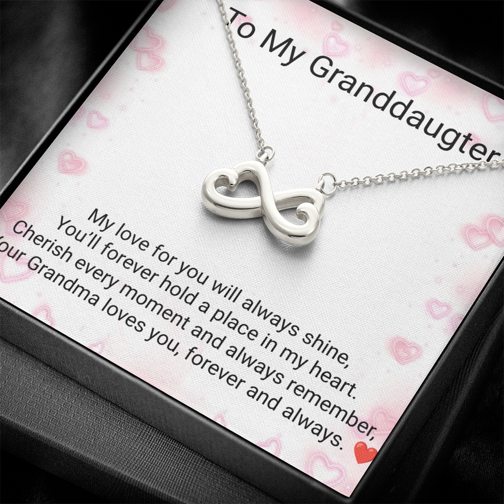 Granddaughter Endless Love Necklace – Heartfelt Gift from Grandma