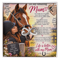 Horse Riding Mom Gift Endless Love Necklace – Equestrian Gift for Mum