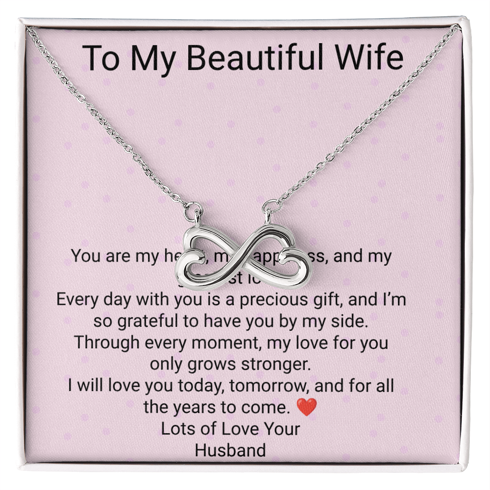 Wife Gift Endless Love Necklace – Romantic Jewellery Gift for Her