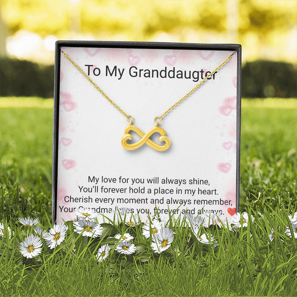 Granddaughter Endless Love Necklace – Heartfelt Gift from Grandma