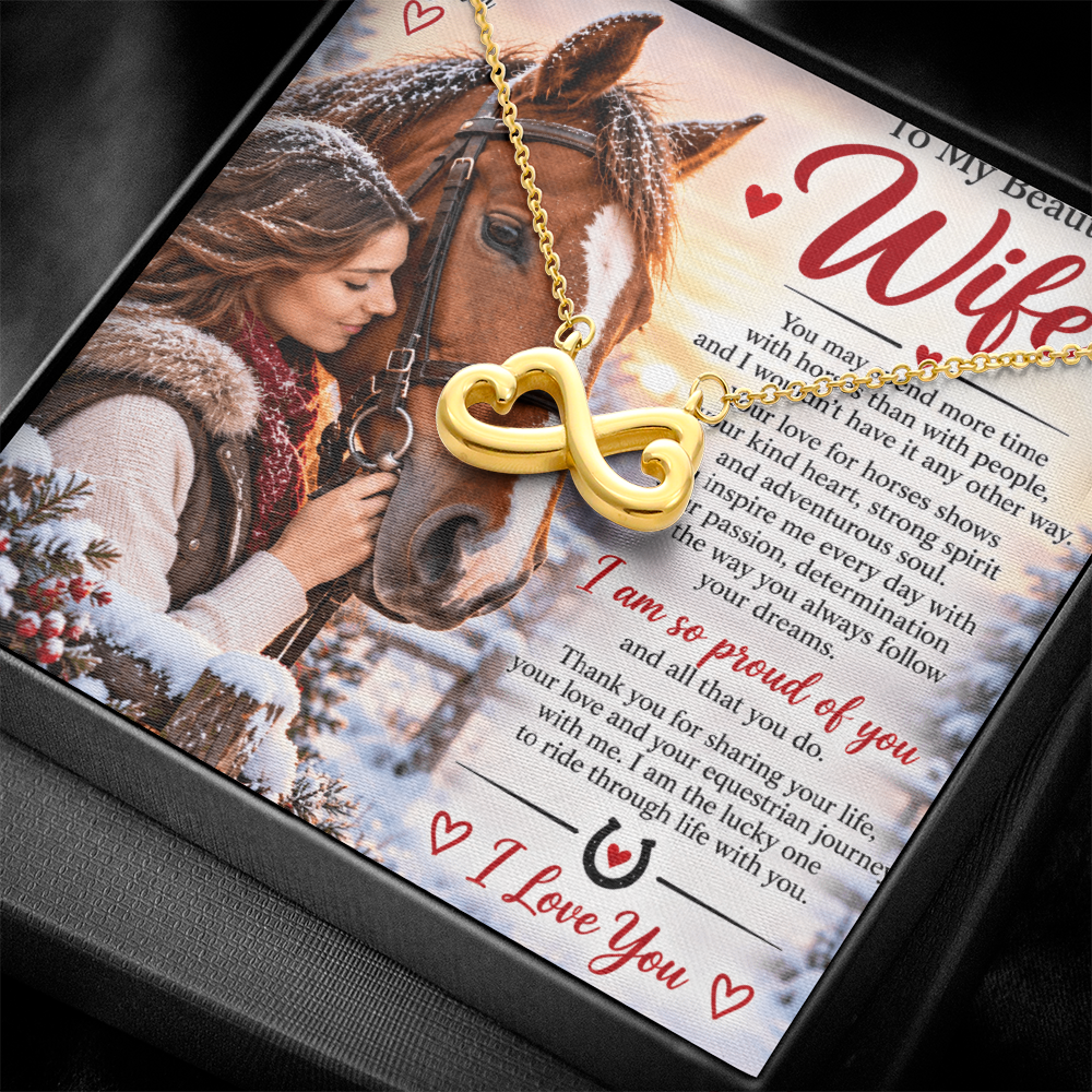 ndless Love Necklace – Romantic Equestrian Gift for Wife