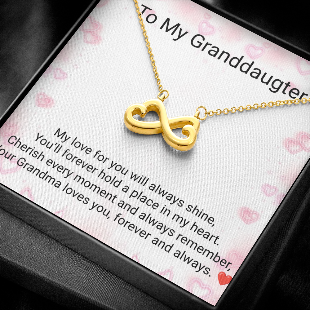 Granddaughter Endless Love Necklace – Heartfelt Gift from Grandma