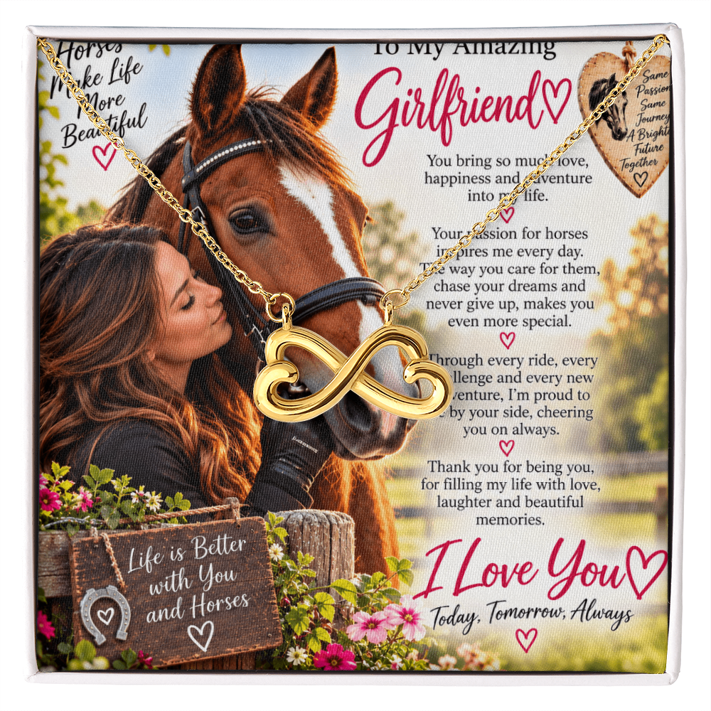 Girlfriend Gift Endless Love Necklace – Romantic Gift for Her