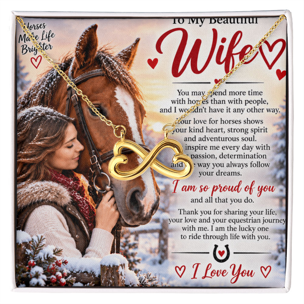 ndless Love Necklace – Romantic Equestrian Gift for Wife