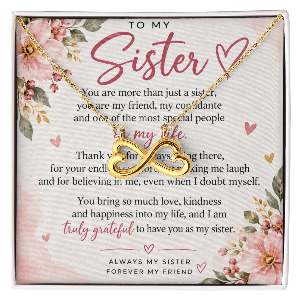 Sister Gift Endless Love Necklace – A Heartfelt Gift for Her