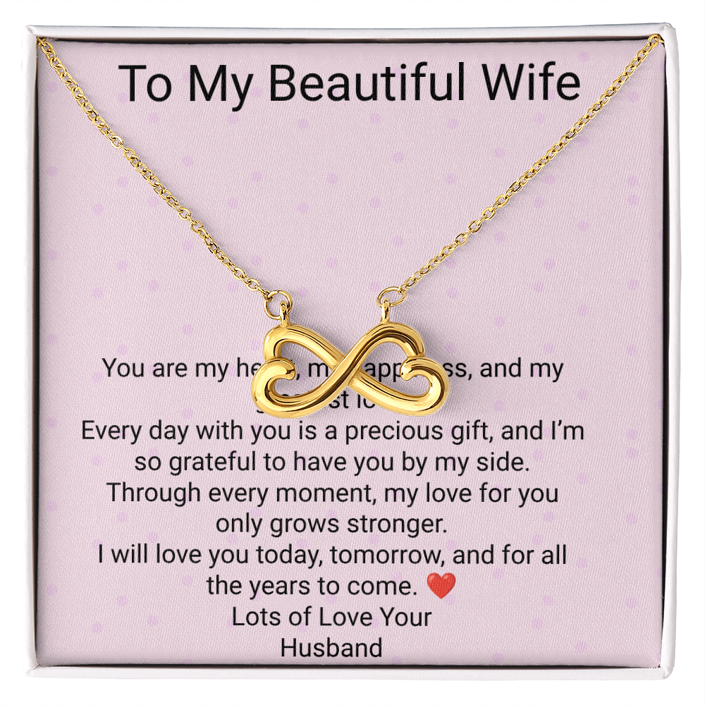 Wife Gift Endless Love Necklace – Romantic Jewellery Gift for Her