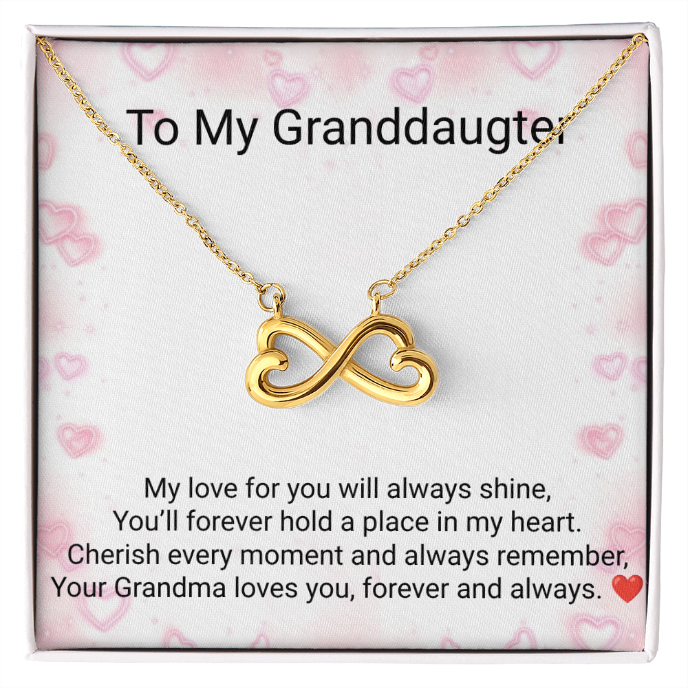 Granddaughter Endless Love Necklace – Heartfelt Gift from Grandma