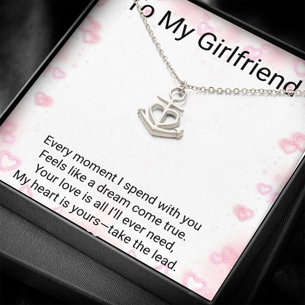 Girlfriend Gift Anchor Pendant Necklace – Meaningful Romantic Jewellery