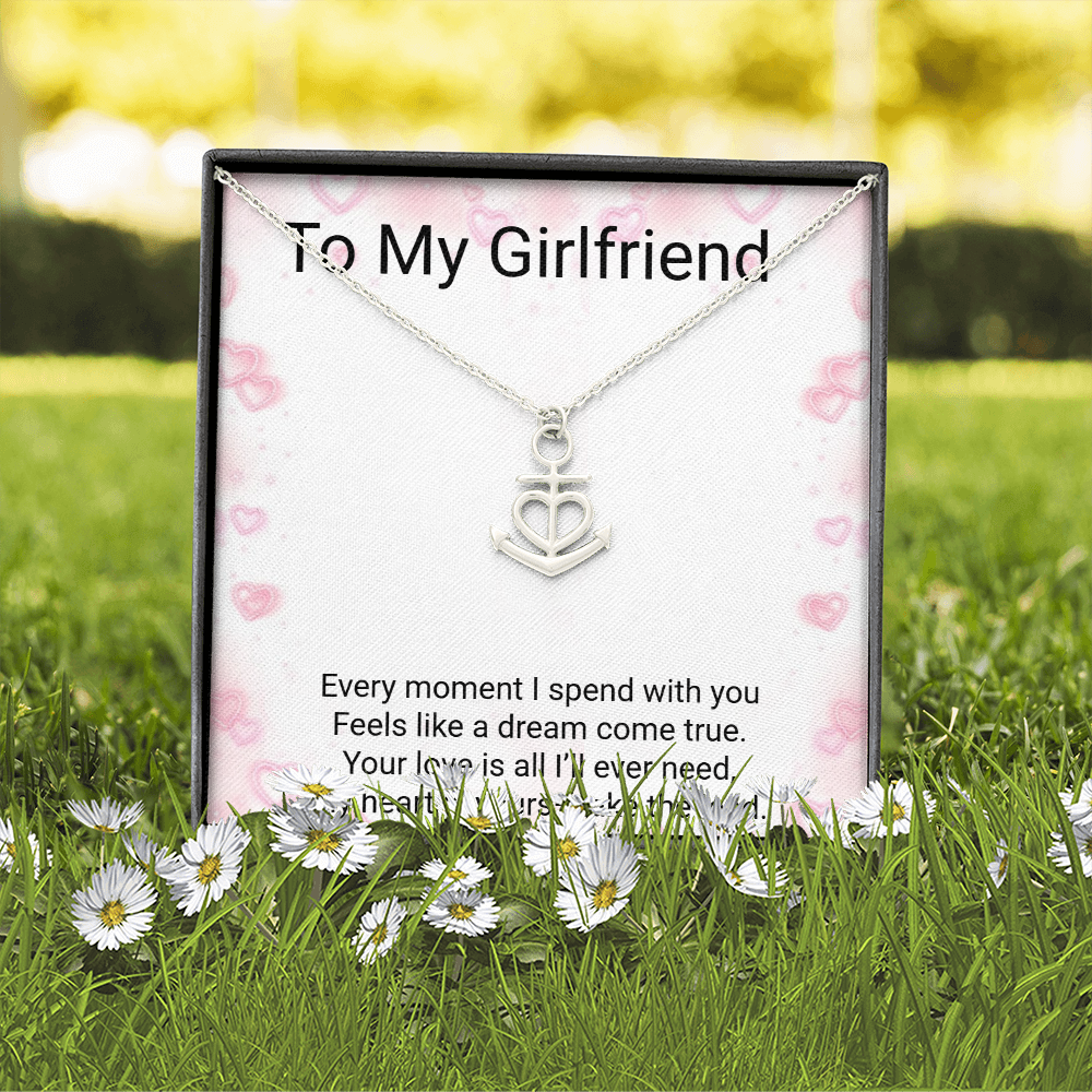Girlfriend Gift Anchor Pendant Necklace – Meaningful Romantic Jewellery