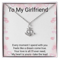 Girlfriend Gift Anchor Pendant Necklace – Meaningful Romantic Jewellery