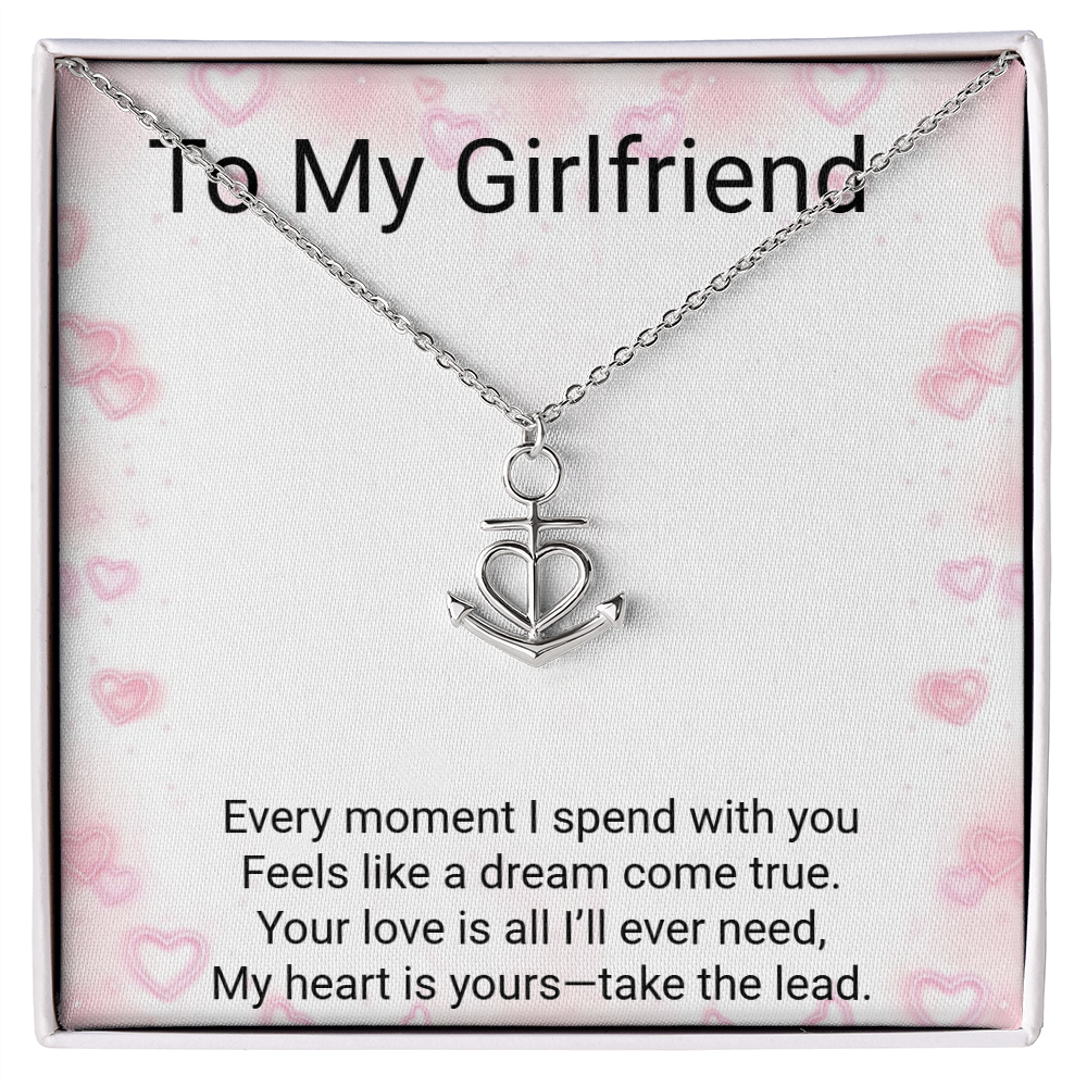 Girlfriend Gift Anchor Pendant Necklace – Meaningful Romantic Jewellery