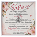 Sister Gift Anchor Pendant Necklace – Meaningful Jewellery for Her