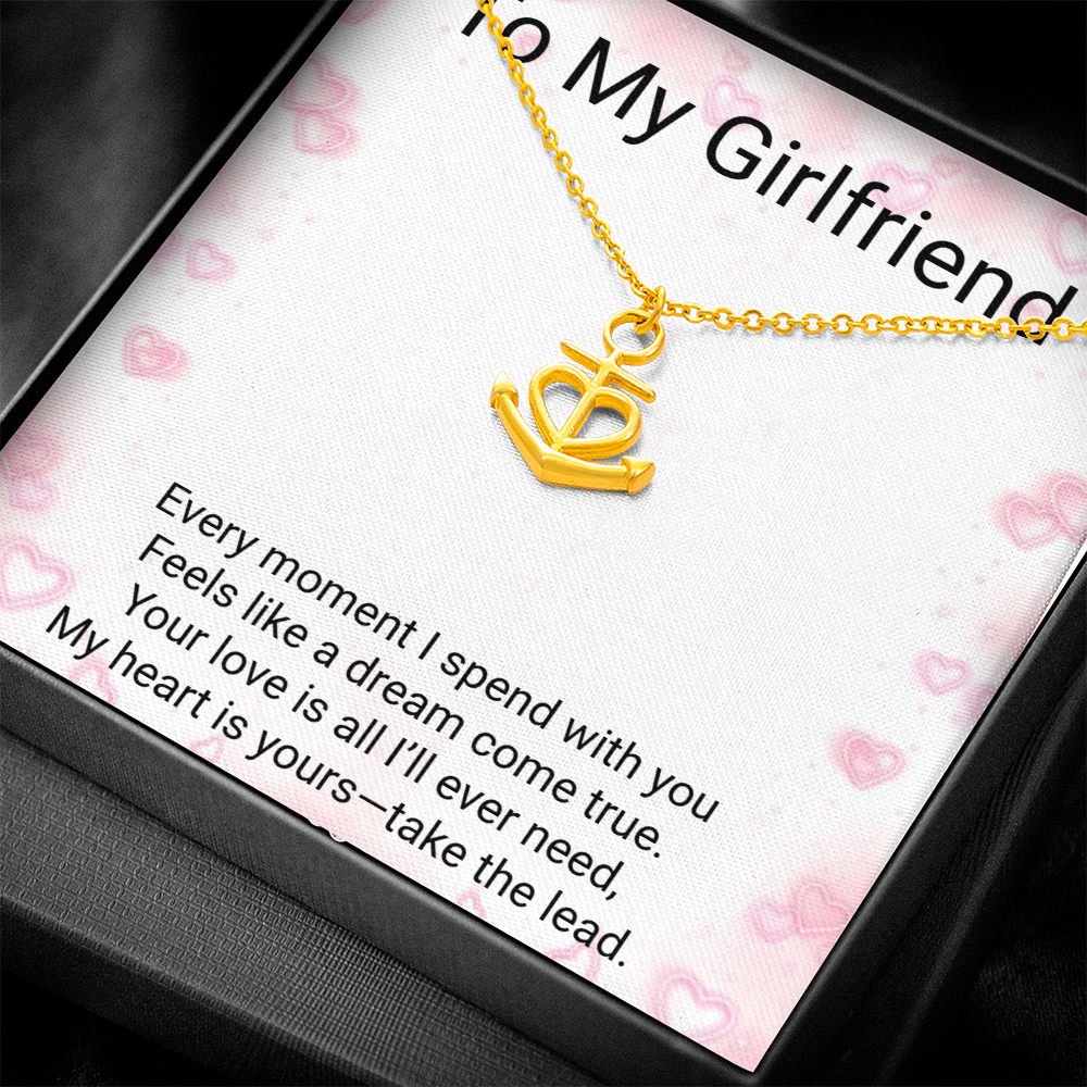 Girlfriend Gift Anchor Pendant Necklace – Meaningful Romantic Jewellery