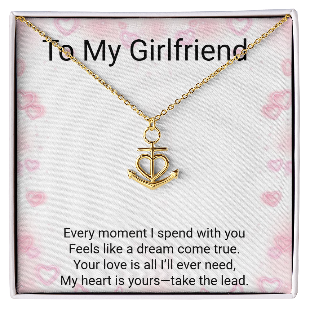 Girlfriend Gift Anchor Pendant Necklace – Meaningful Romantic Jewellery