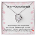Granddaughter Forever Love Necklace – Heartfelt Gift from Grandma