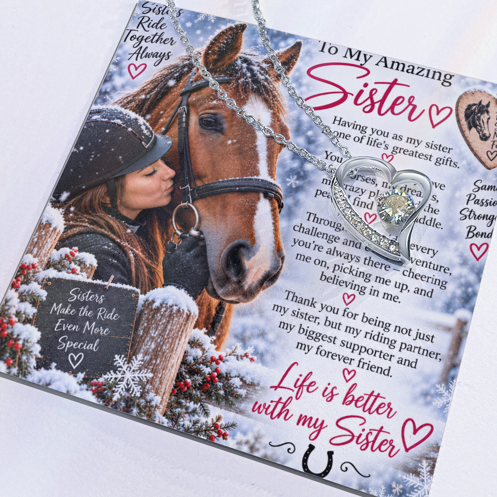 Forever Love Necklace – Equestrian Gift for Sister at Christmas