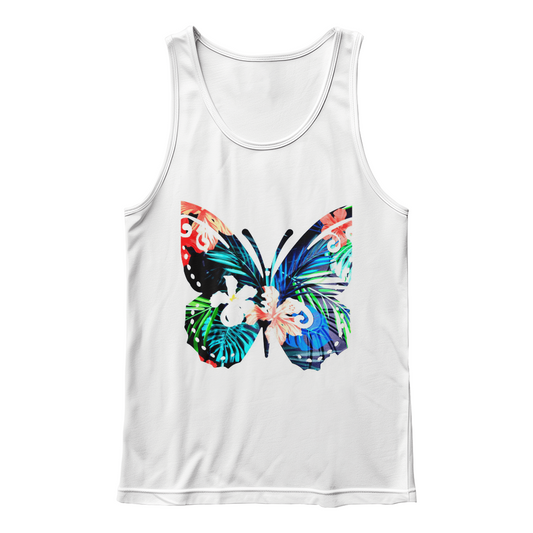 Unisex Jersey Tank Top with Front Print Design