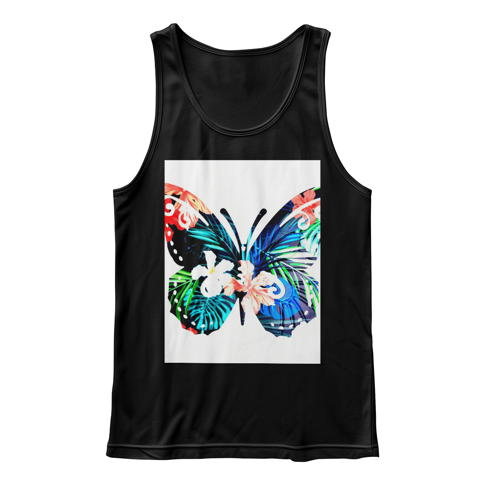 Unisex Jersey Tank Top with Front Print Design