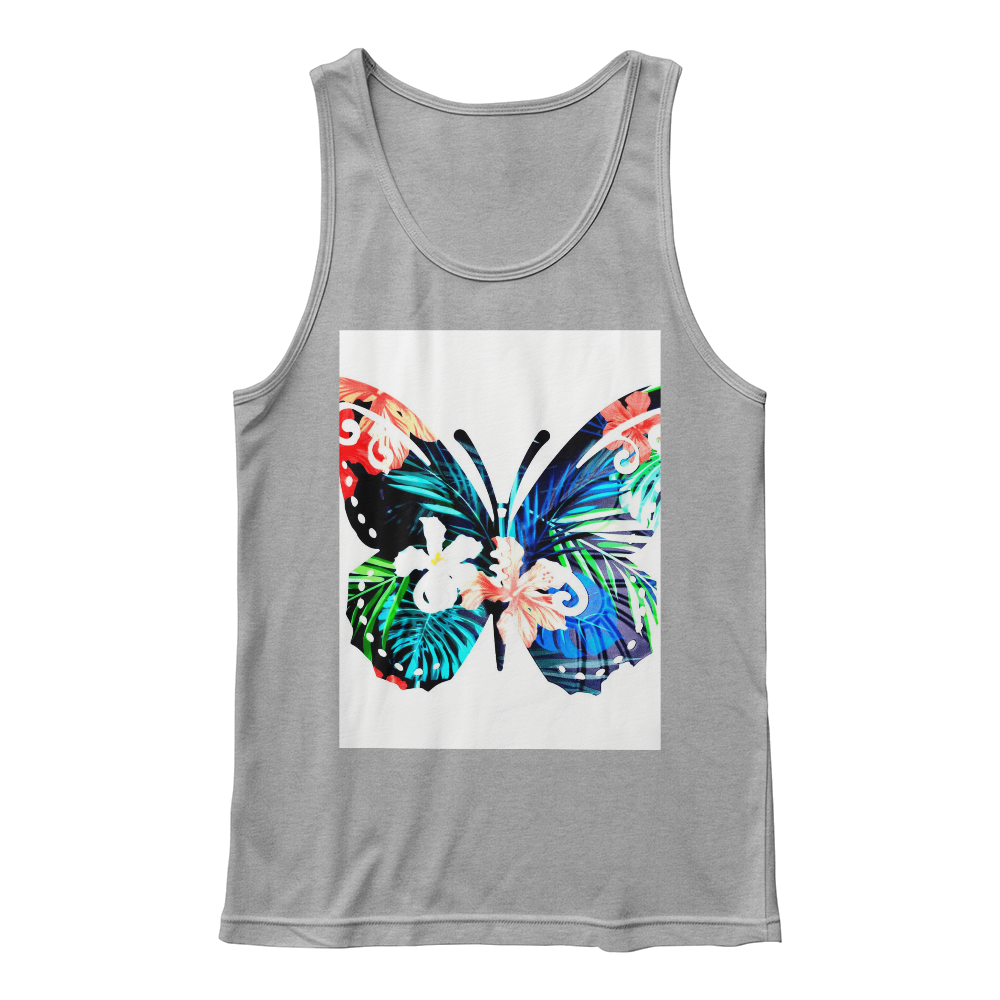 Unisex Jersey Tank Top with Front Print Design