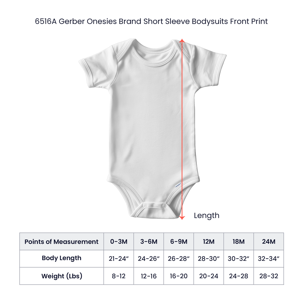 Gerber Onesies® Bodysuit for Infants | Short Sleeve Cotton