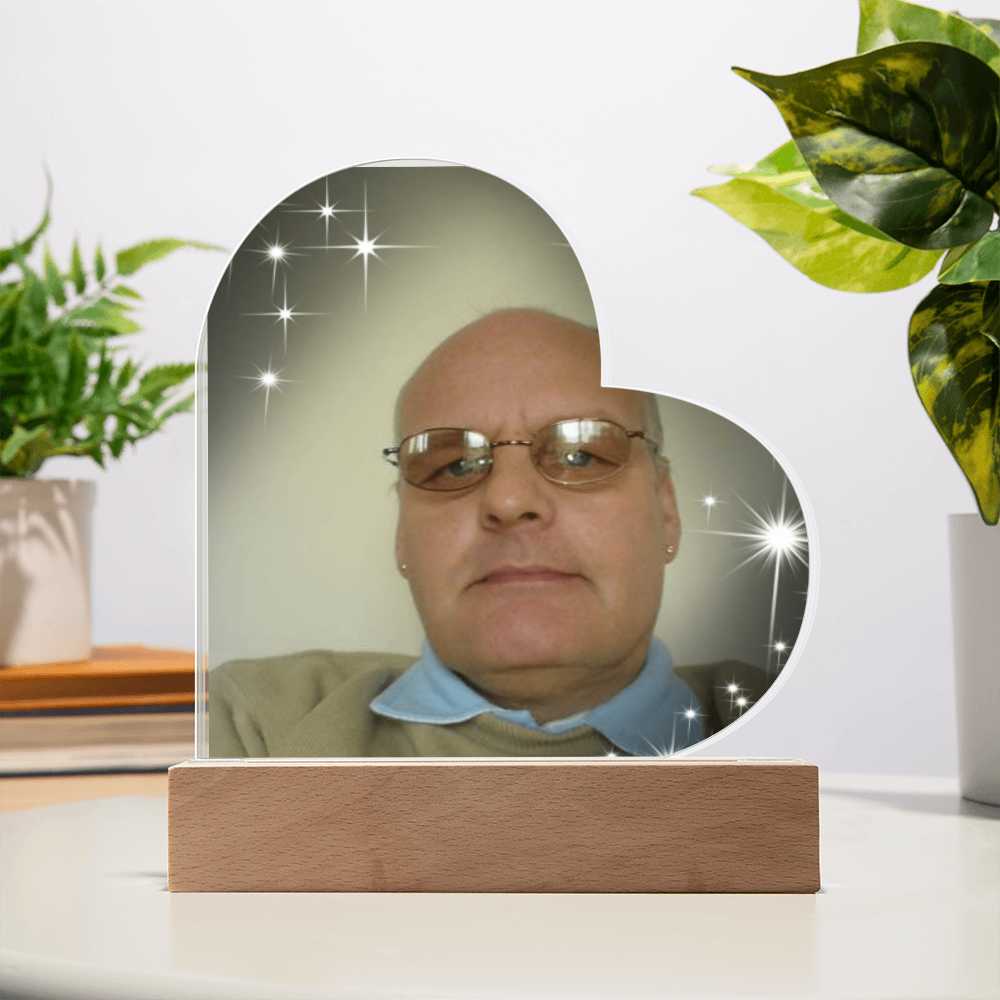 “Forever in My Heart – Custom Acrylic Plaque with Your Special Photo”