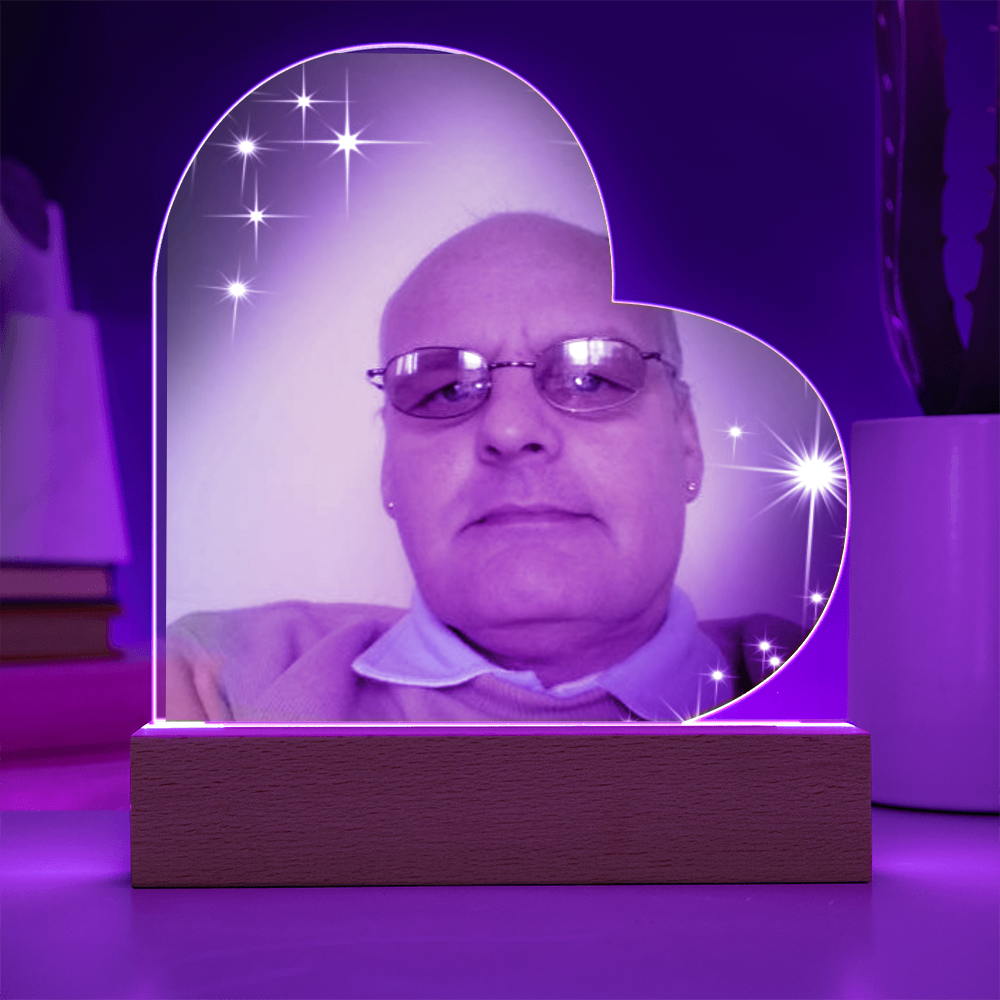 “Forever in My Heart – Custom Acrylic Plaque with Your Special Photo”