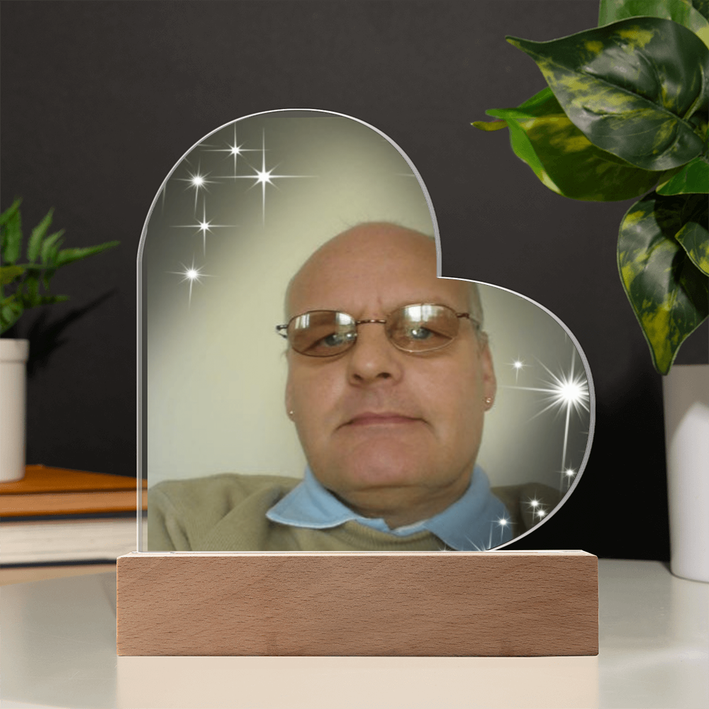 “Forever in My Heart – Custom Acrylic Plaque with Your Special Photo”