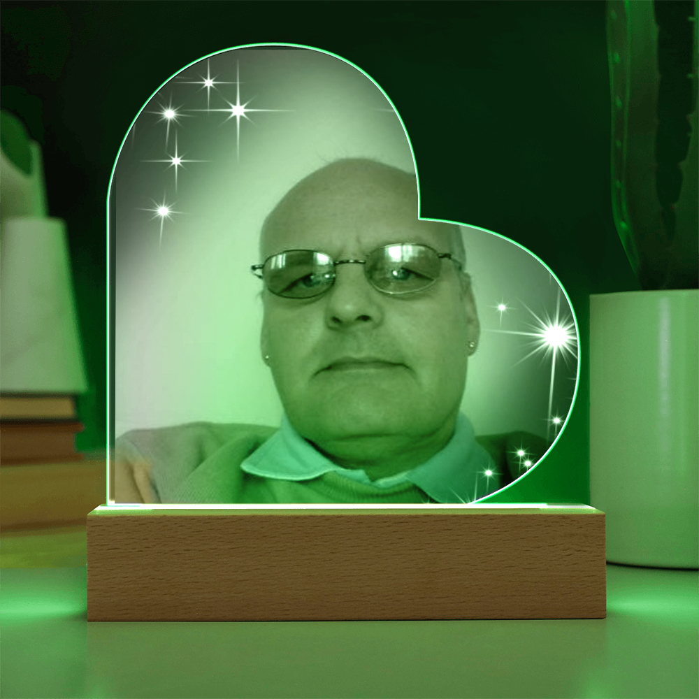 “Forever in My Heart – Custom Acrylic Plaque with Your Special Photo”