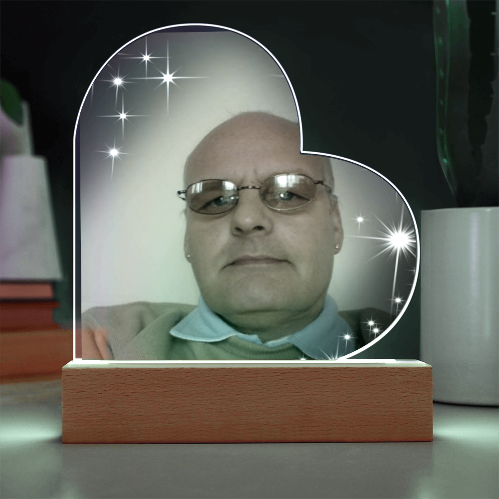 “Forever in My Heart – Custom Acrylic Plaque with Your Special Photo”