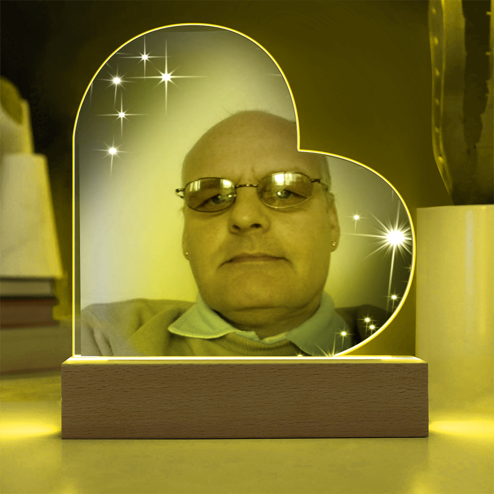 “Forever in My Heart – Custom Acrylic Plaque with Your Special Photo”