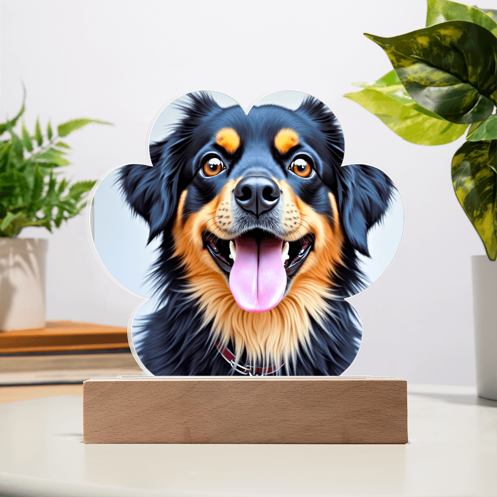 Create a Custom Paw Print Plaque with Your Favorite Pet's Photo