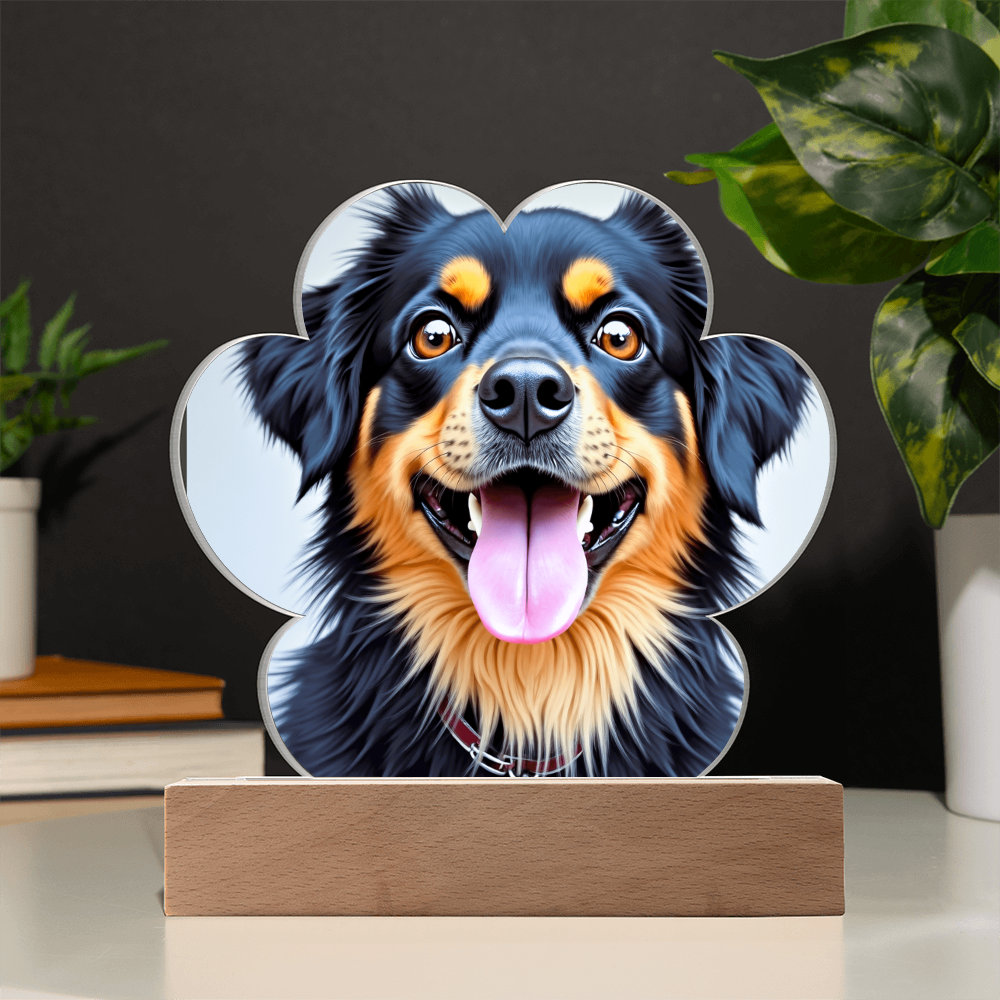Create a Custom Paw Print Plaque with Your Favorite Pet's Photo