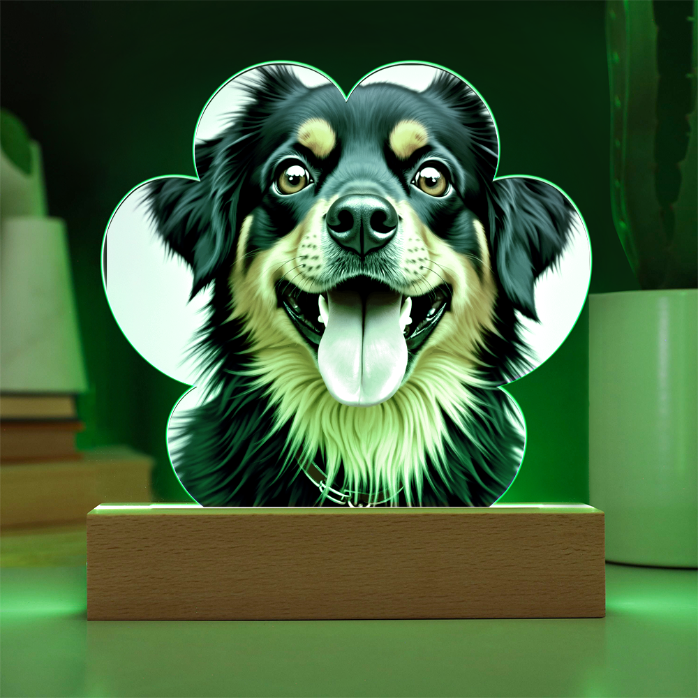 Create a Custom Paw Print Plaque with Your Favorite Pet's Photo