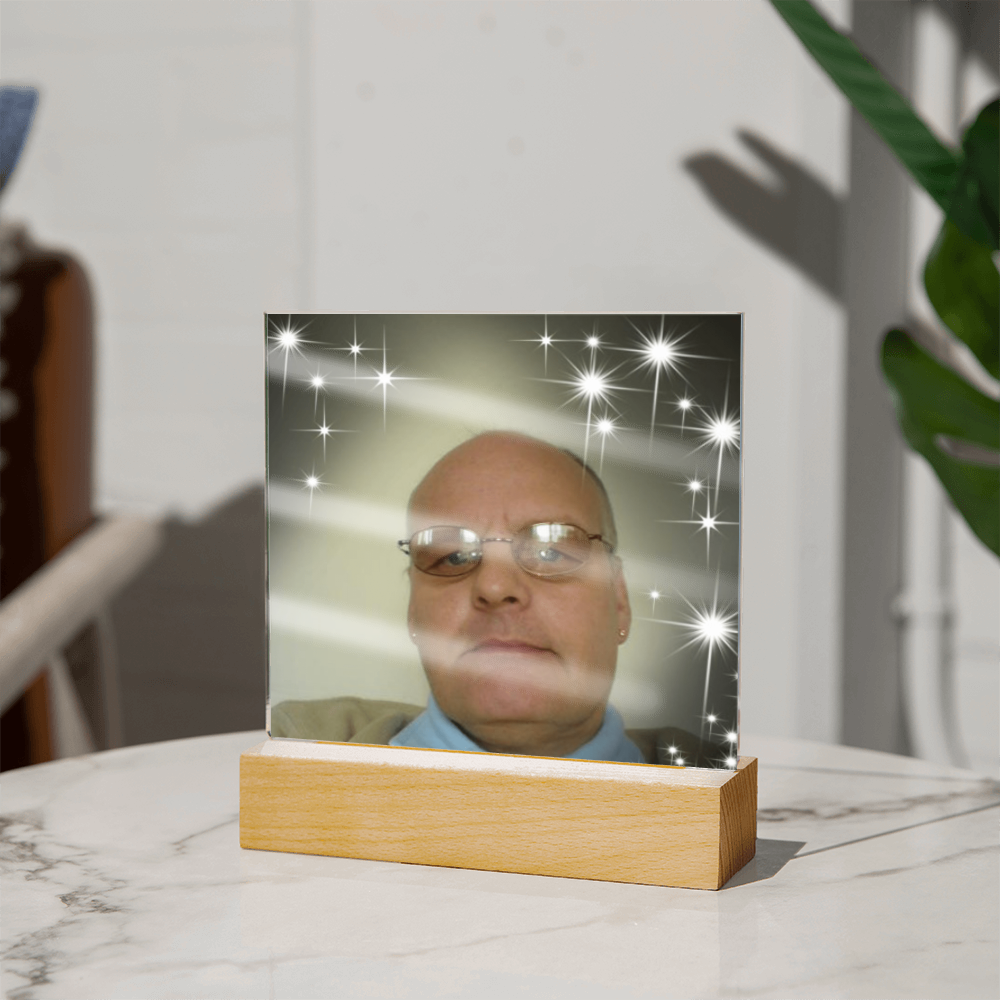 Personalized Acrylic Square Plaque – Cherish Your Loved One Forever”