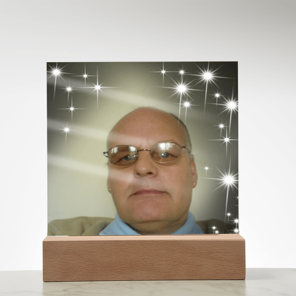 Personalized Acrylic Square Plaque – Cherish Your Loved One Forever”