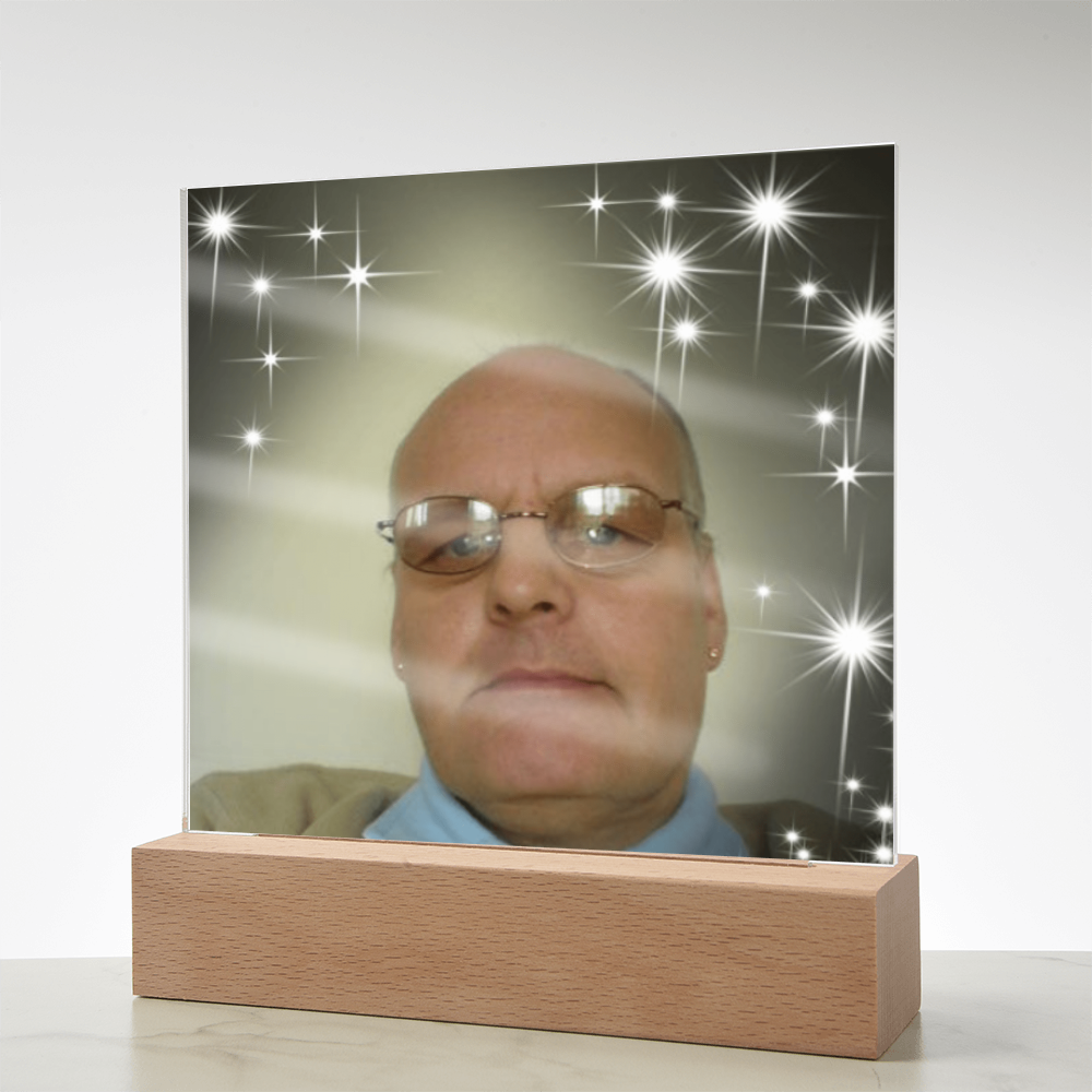 Personalized Acrylic Square Plaque – Cherish Your Loved One Forever”