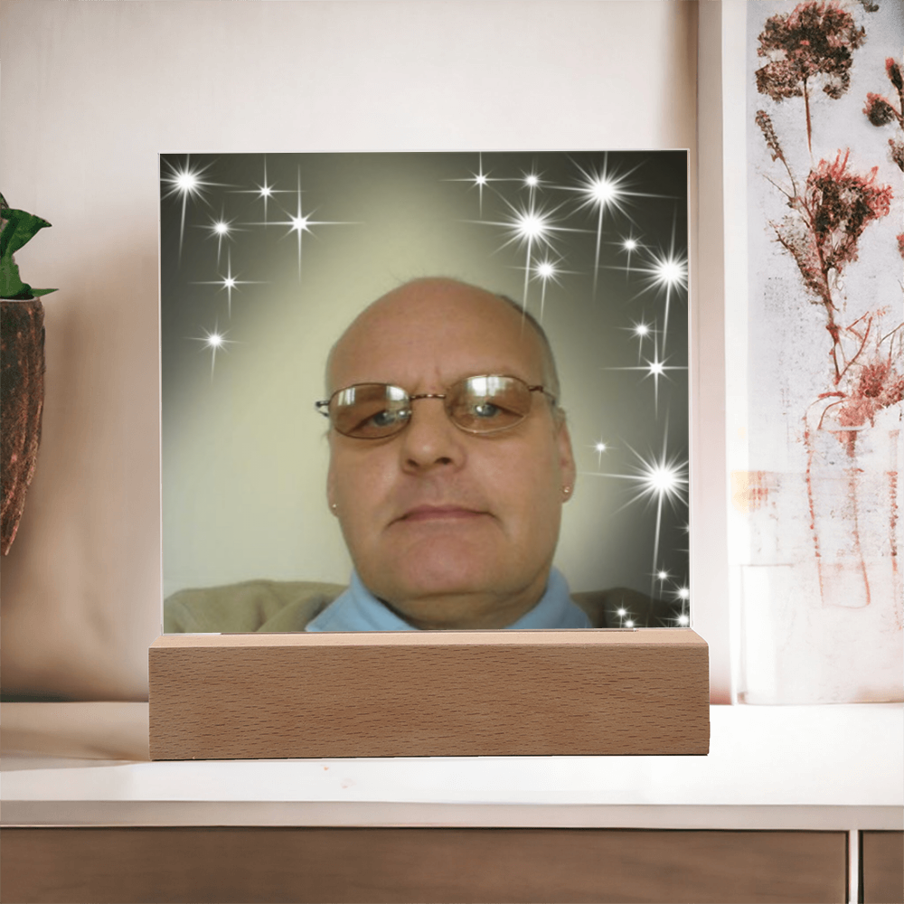 Personalized Acrylic Square Plaque – Cherish Your Loved One Forever”