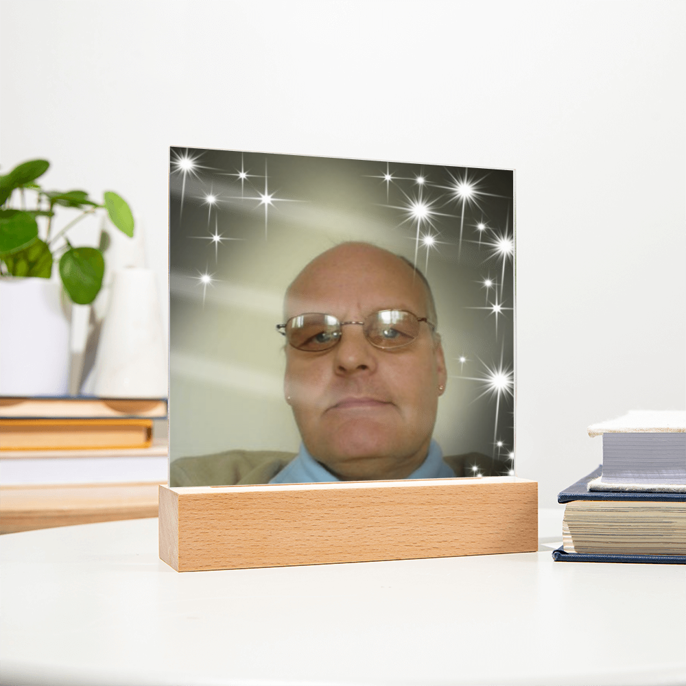 Personalized Acrylic Square Plaque – Cherish Your Loved One Forever”