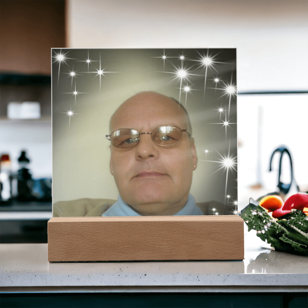 Personalized Acrylic Square Plaque – Cherish Your Loved One Forever”
