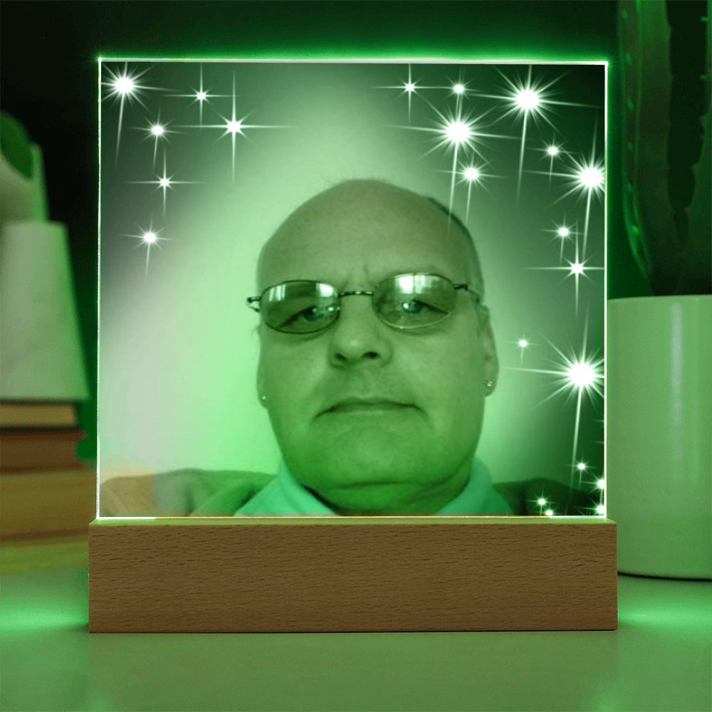 Personalized Acrylic Square Plaque – Cherish Your Loved One Forever”
