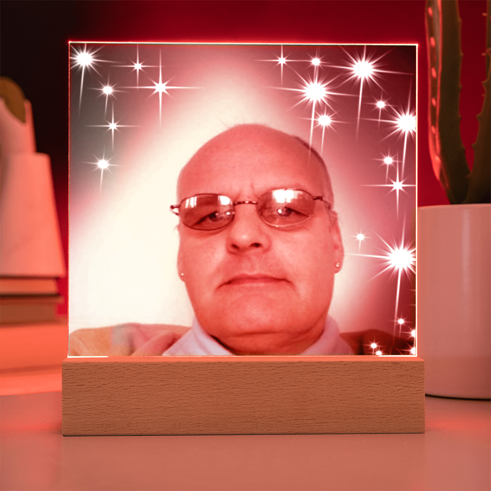 Personalized Acrylic Square Plaque – Cherish Your Loved One Forever”